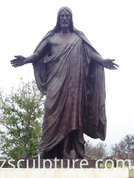 bronze Jesus statue